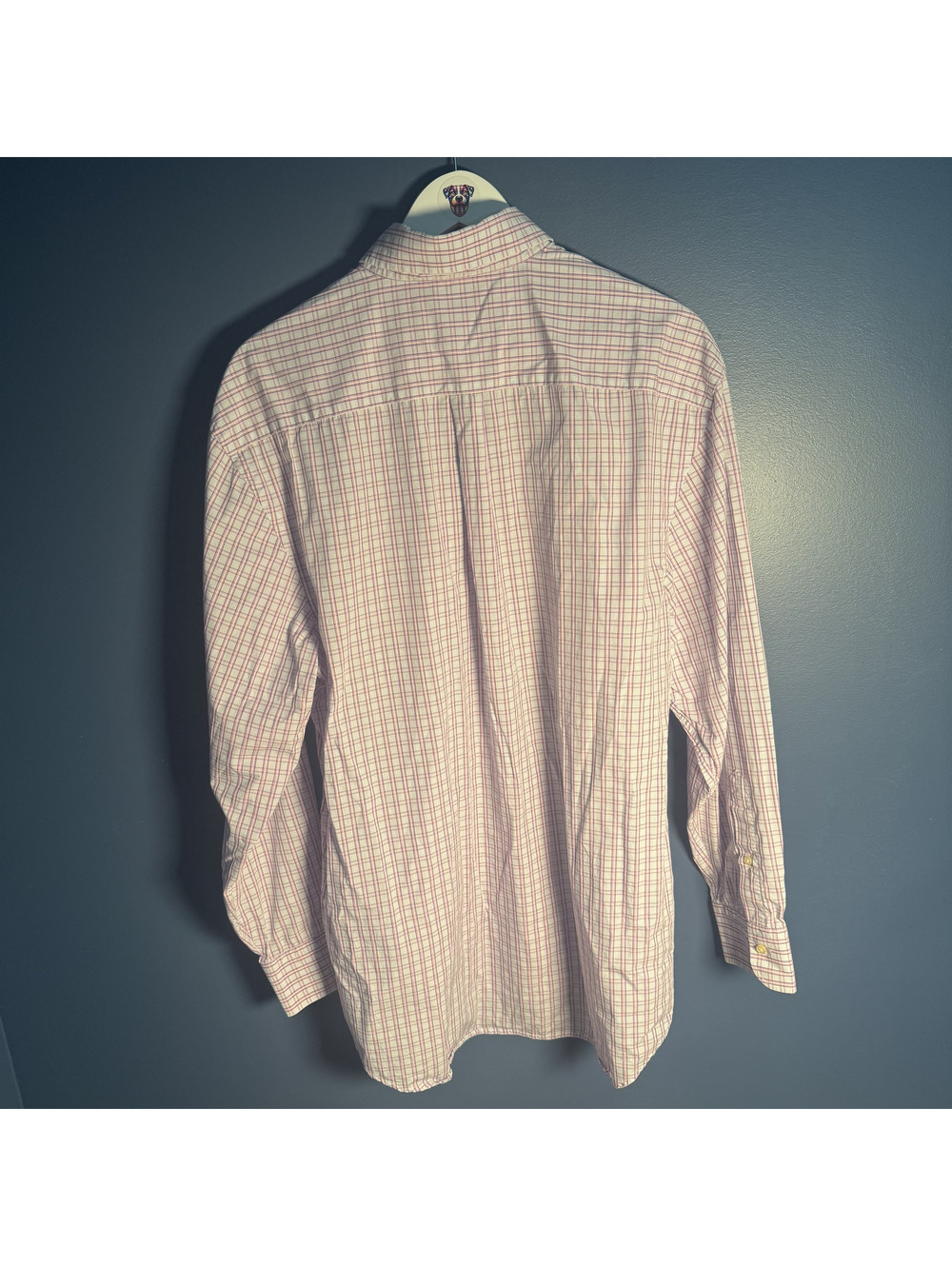 Peter Millar Men’s Large Pink White Plaid Cotton Button Down Shirt - Picture 3 of 8